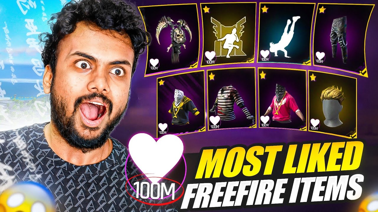 Most liked Free Fire Items 😱 - Garena Free Fire Max 