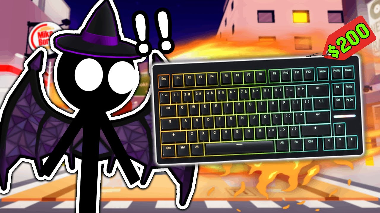 I tried Funky Friday with THE WORLDS BEST KEYBOARD... (Roblox)