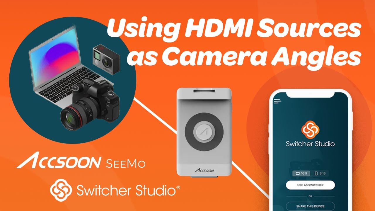 Using HDMI sources as camera angles in Switcher Studio