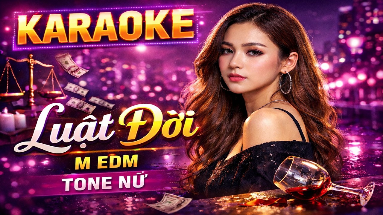 🎤  Karaoke Luật Đời Tone Nữ | M EDM Cực Cháy – Đăng Ký Ngay!