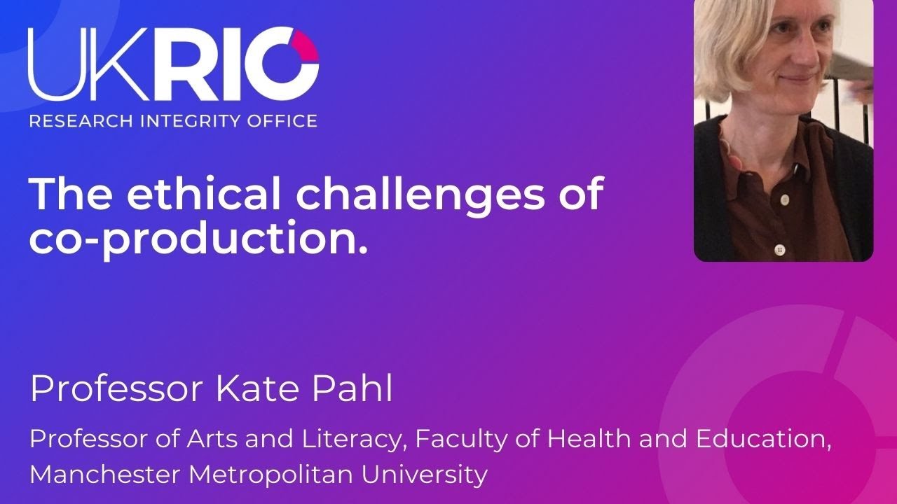 The ethical challenges of co-production.