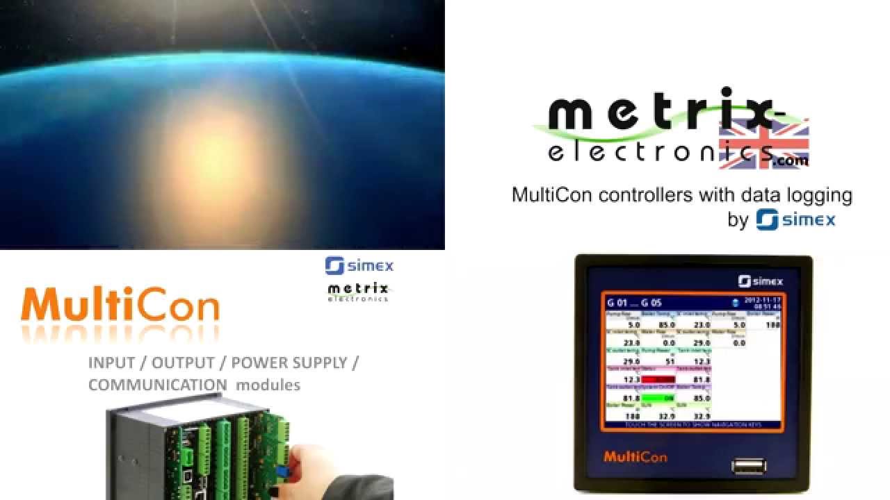 MultiCon controller data logger from Metrix Electronics
