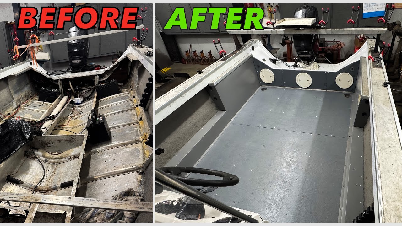 Aluminum Boat Transformation From Start To Finish (Complete Build) 