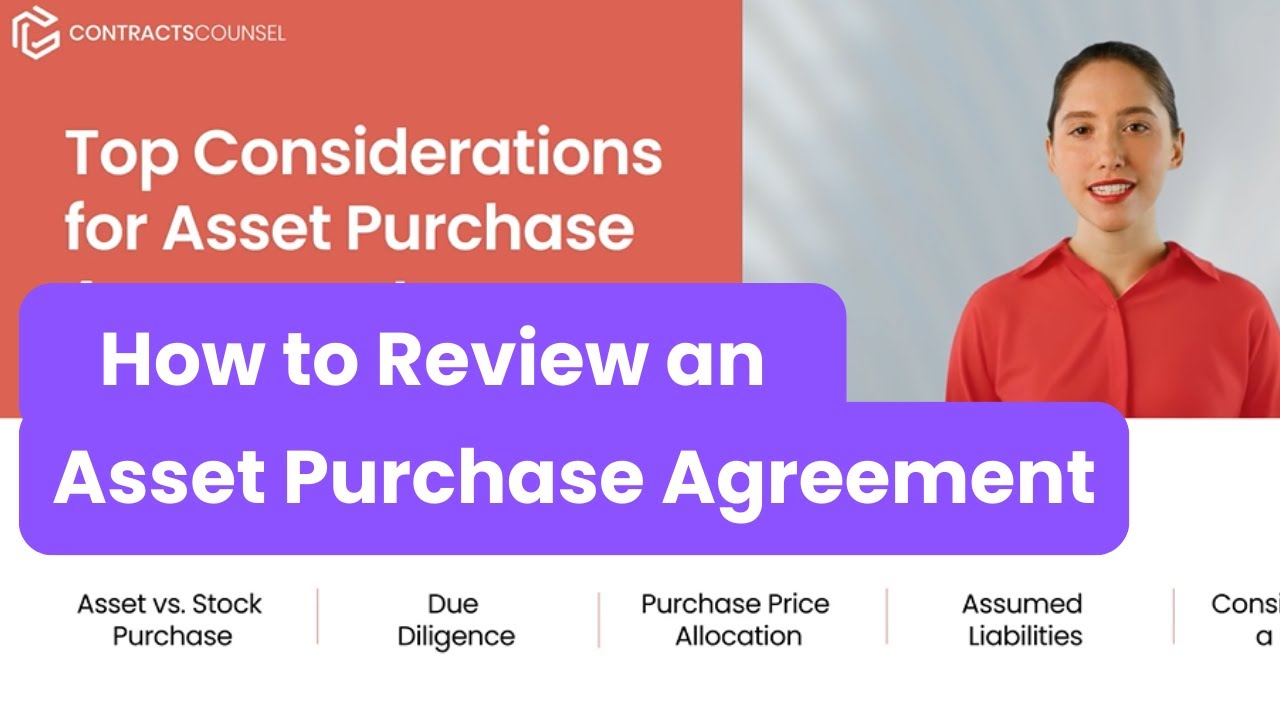 How to Review an Asset Purchase Agreement [9 Terms to Find and Review]