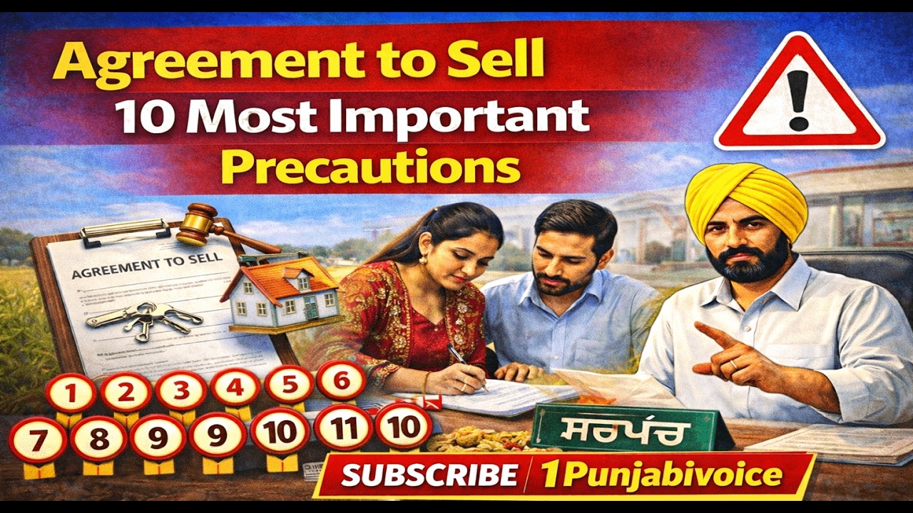 Agreement to Sell (ਬਿਆਨਾ) ਲਿਖਦੇ ਸਮੇਂ ਇਹ 10 ਗਲਤੀਆਂ ਨਾ ਕਰੋ