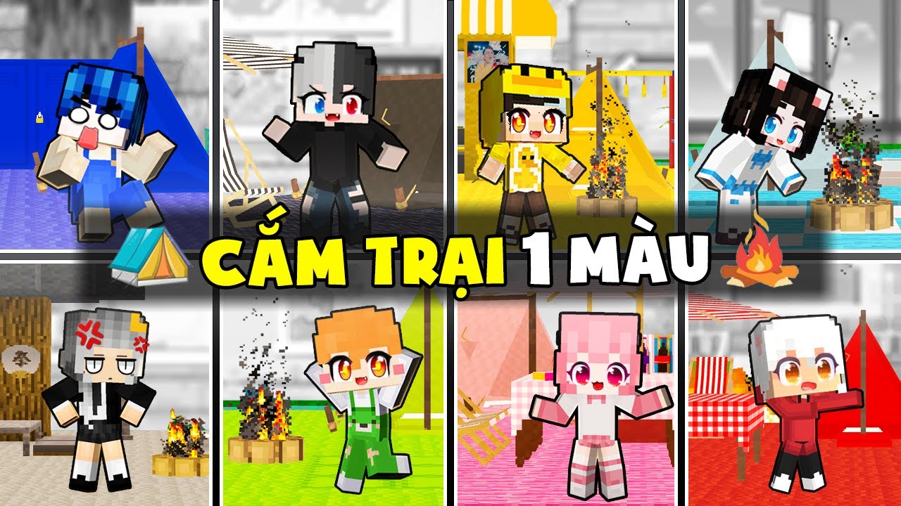 Mr Vịt Thử Thách Xây Nhà MỘT MÀU Cùng Hero Team trong Minecraft