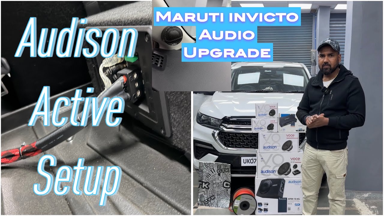 Maruti Invicto 🚖 Audio upgrade l Active Subwoofer 🔊 🎶Audison voice 3way l Forza Ap F8.9 bit Dsp 