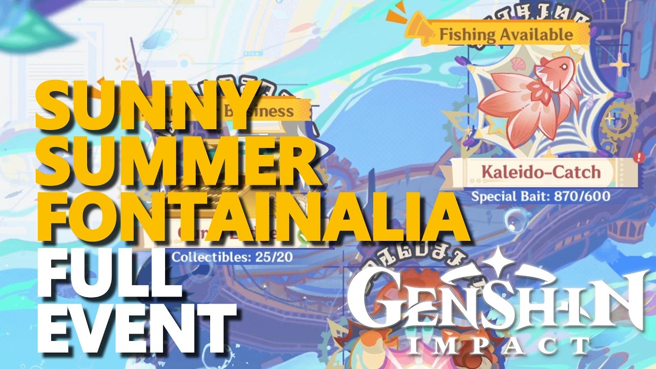 Sunny Summer Fontainalia FULL EVENT Genshin Impact