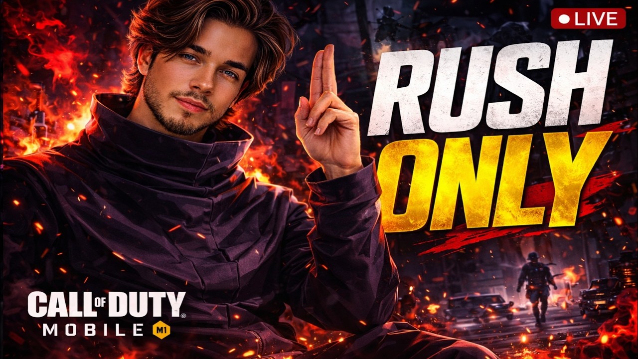 🔥 RUSH ONLY Gameplay! Can Anyone Stop Me? | COD Mobile LIVE