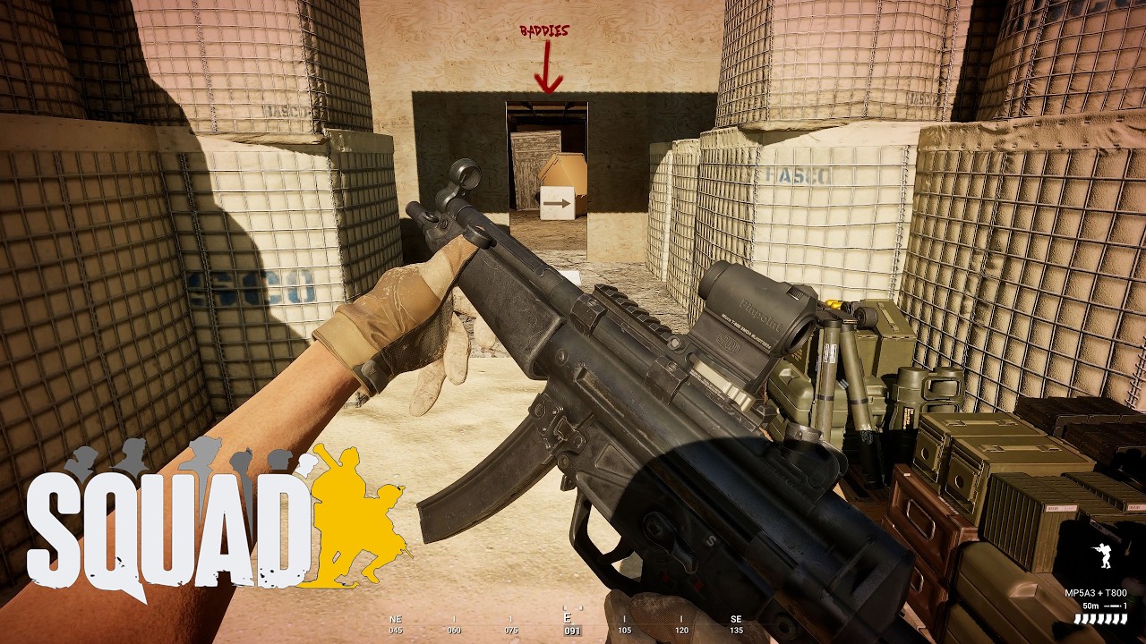 Heckler & Koch MP5A3 Submachine Gun + MKE 40mm Grenade Launcher | Squad Killhouse Weapons Showcase