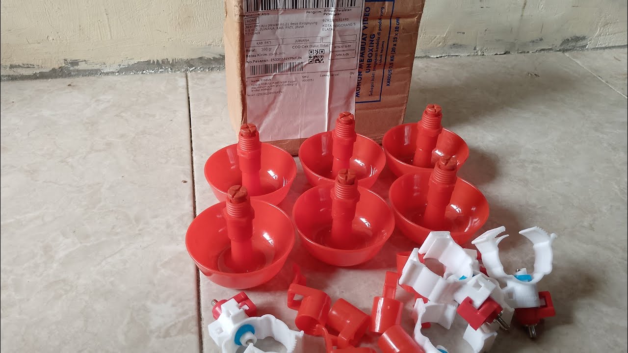 UNBOXING TEMPAT MINUM AYAM OTOMATIS # SUBSCRIBE # LIKE .