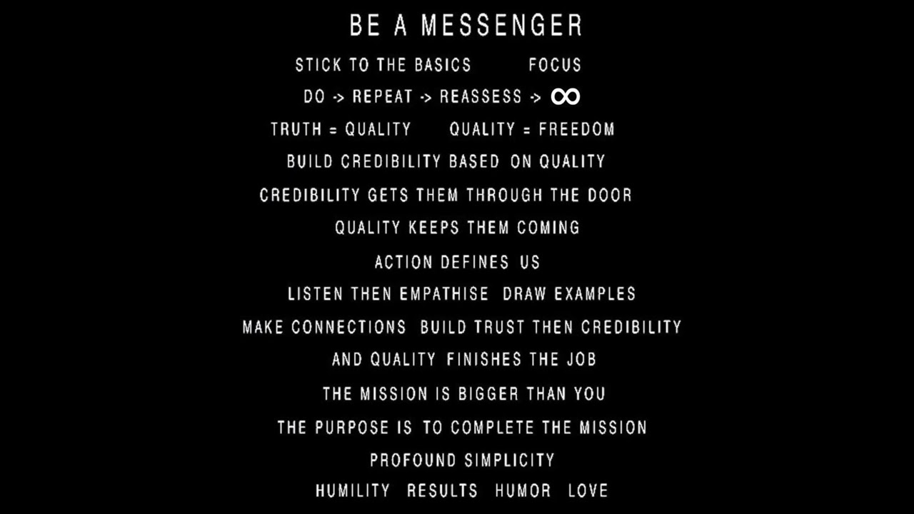 Be a Messenger