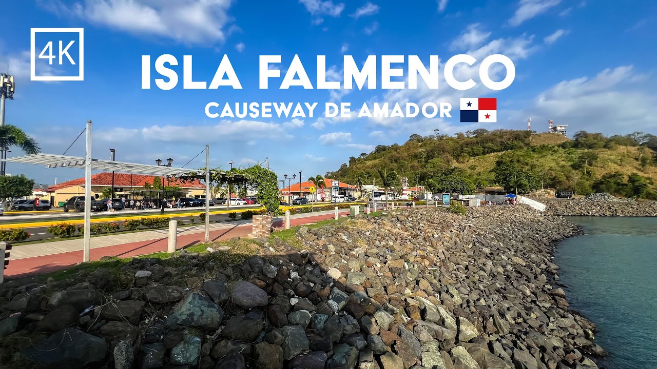 🟡 [4K] 🇵🇦  Isla Flamenco: El Paraíso Escondido en la Ciudad de Panamá | Calzada de Amador
