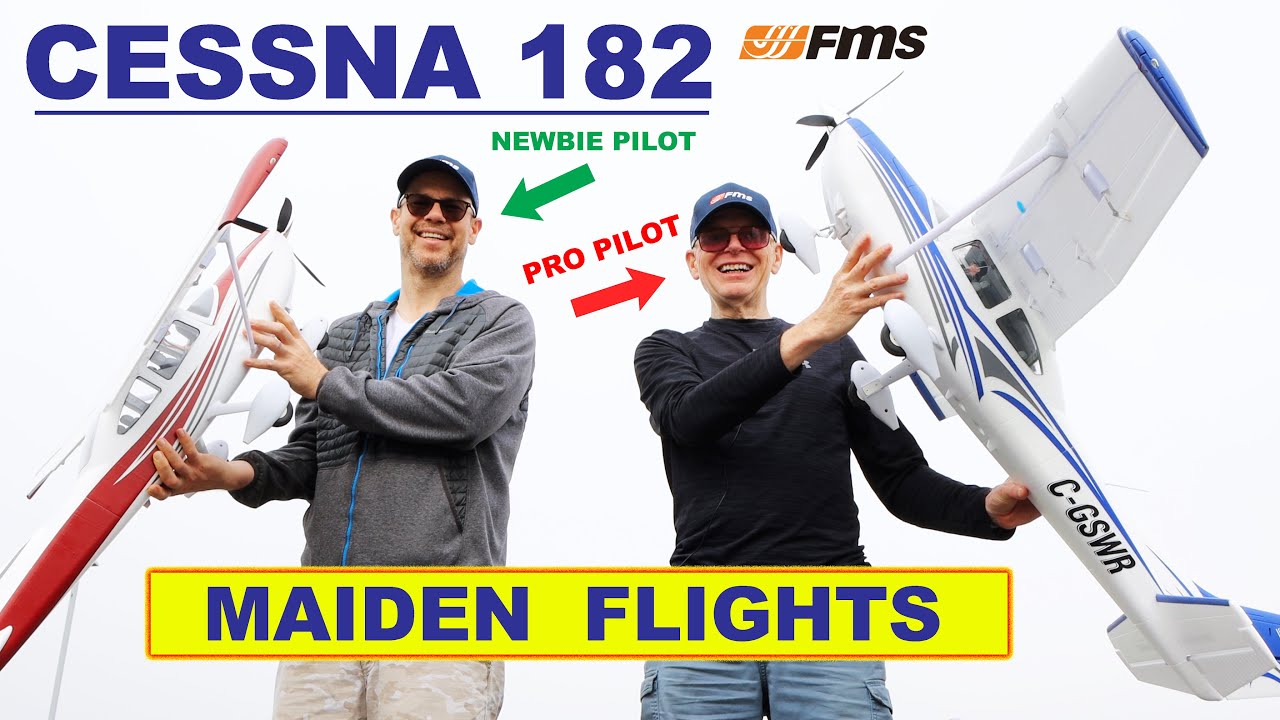 НОВЫЙ радиоуправляемый самолёт FMS Cessna 182 — дебютировал от профессиональных пилотов и новичков