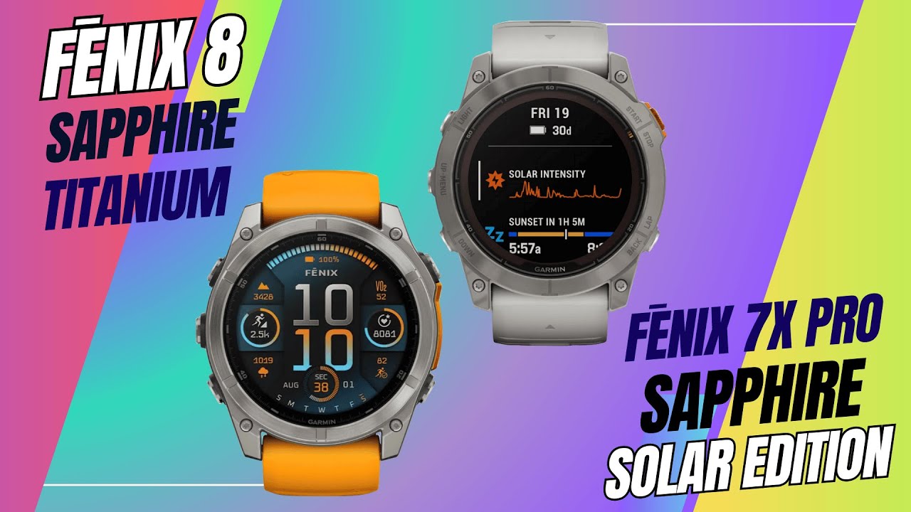 Garmin Fenix 8 AMOLED vs Fenix 7X Pro Sapphire Solar Edition