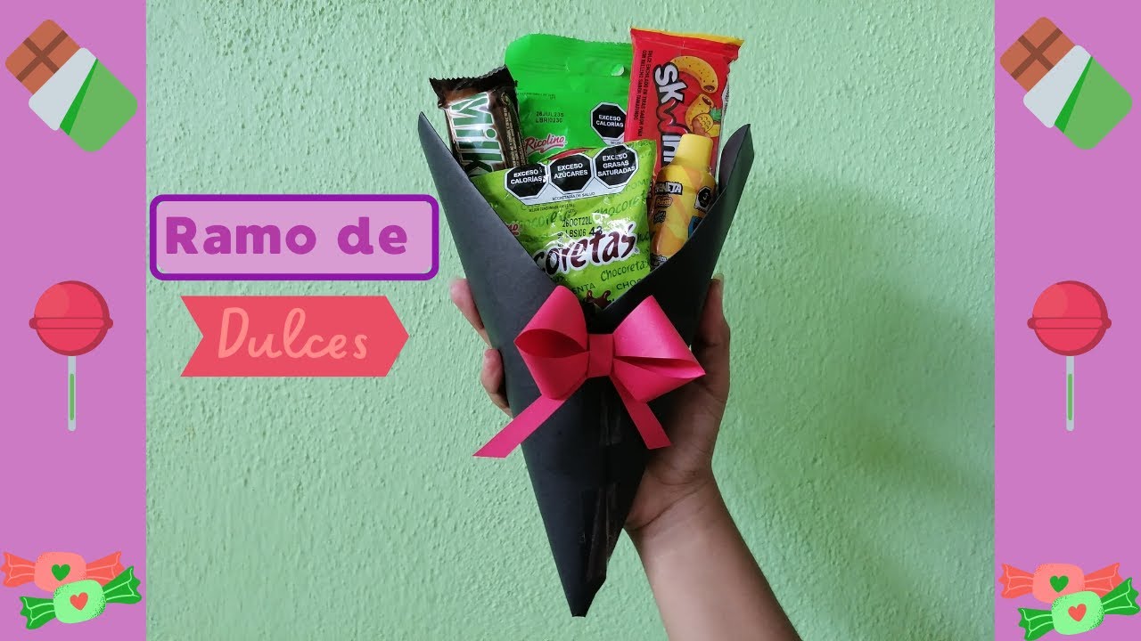 Ramo de dulces || Regalo f&aacute;cil y econ&oacute;mico