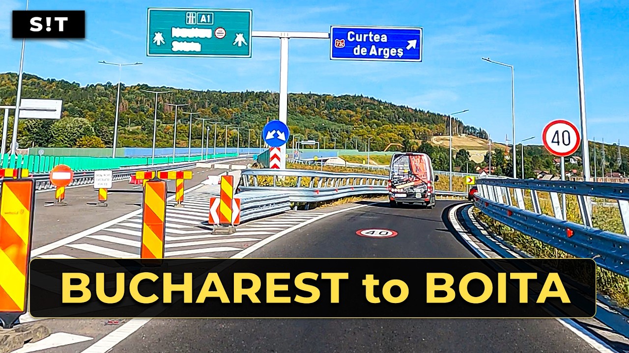 Bucharest A0 to Boita | A1, DN73C & DN7 Full Drive 🚗