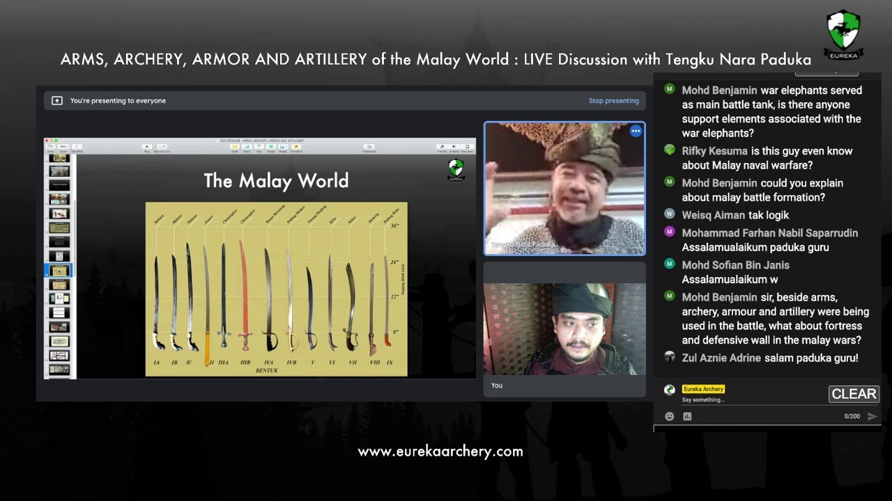 ARMS, ARMOR AND ARTILLERY of the Malay World - Live Discussion with Tengku Nara Paduka