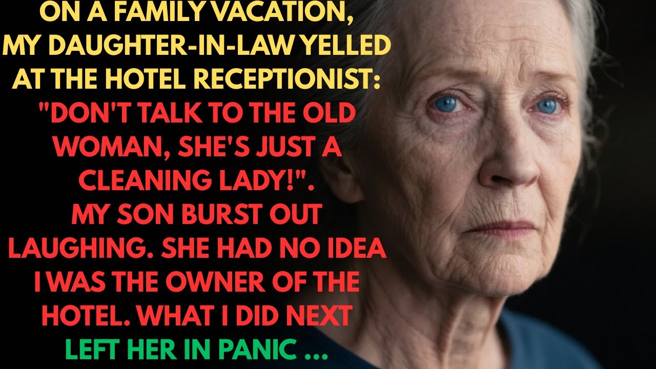 “She’s Just the Cleaning Lady, Don’t Talk to Her” My Daughter in Law Pointed at Me and Shouted