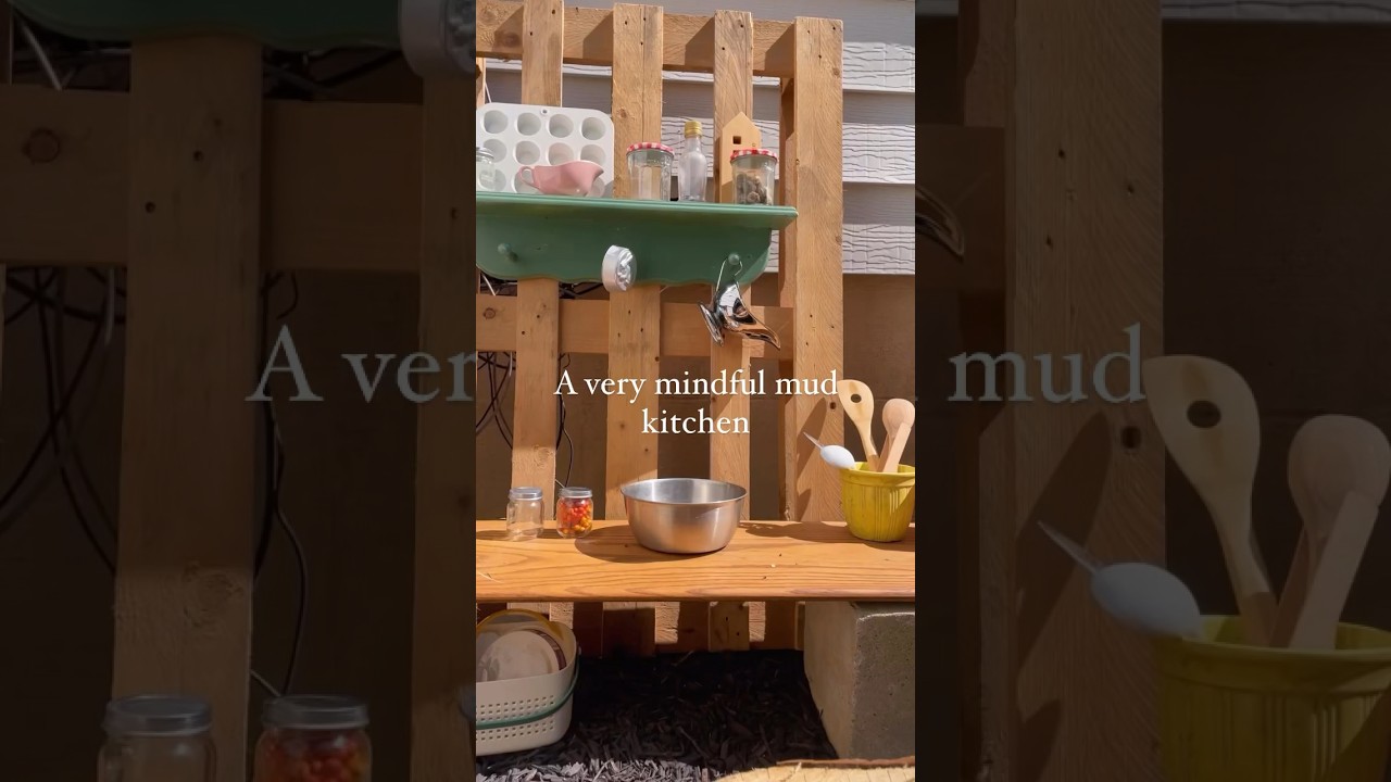 A peak at a very Mindful Mud Kitchen 🧚🏼&zwj;♂️ #mudkitchen #toddleractivities #learningthroughplay
