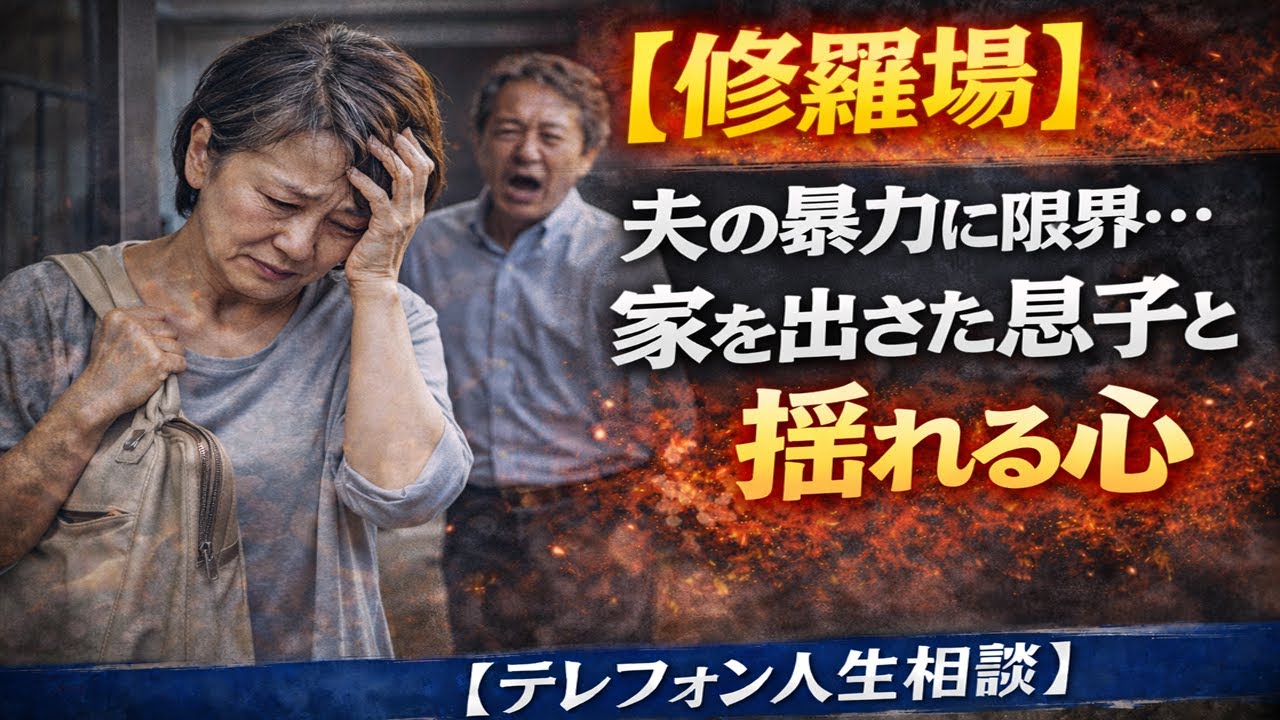 【修羅場】夫の暴力に限界…家を出た妻の叫びと揺れる心 [テレフォン人生相談 ]