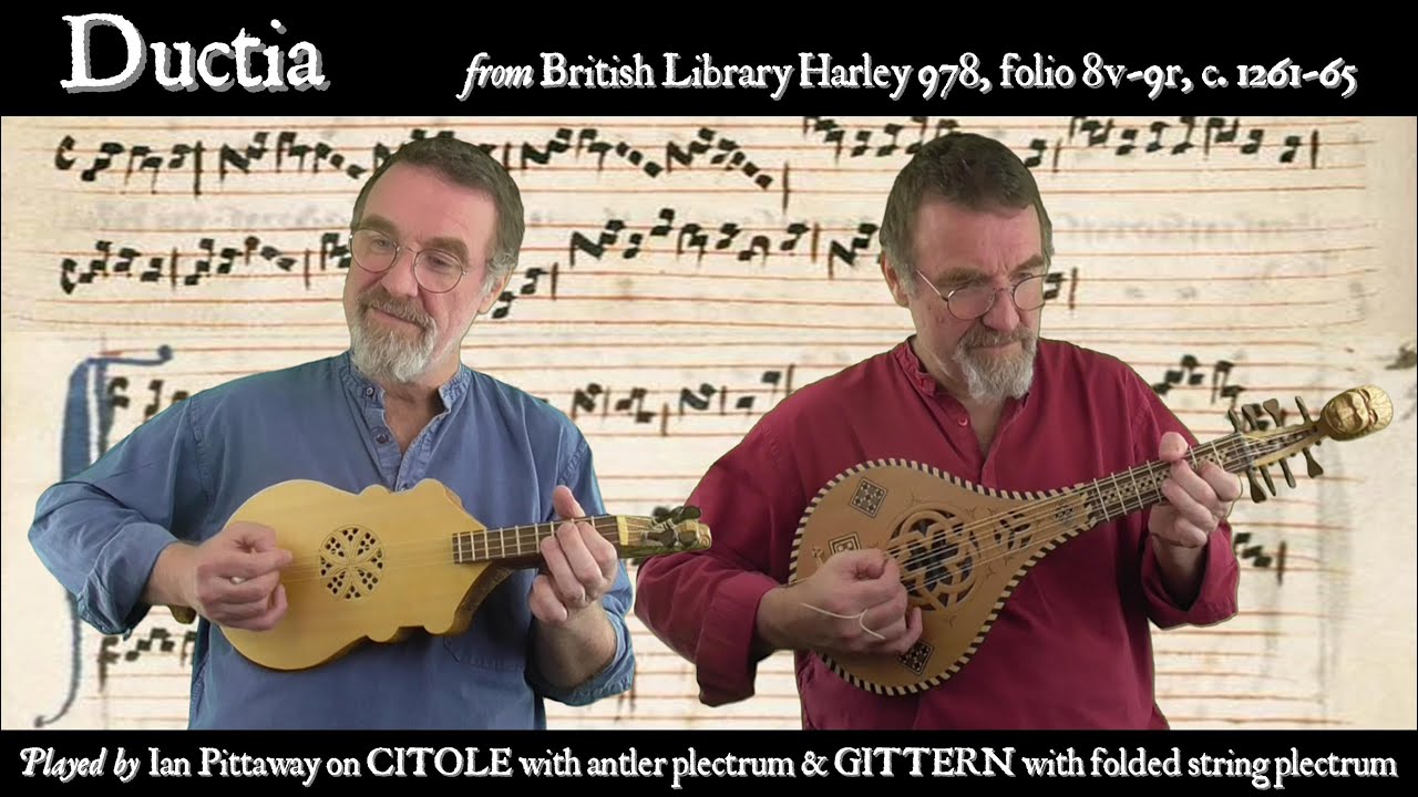 Ductia, c. 1261–65 - citole & gittern