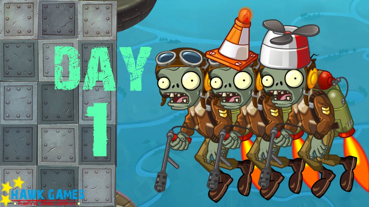 [Pre-1.8] Plants vs. Zombies 2 China - Sky City - Day 1