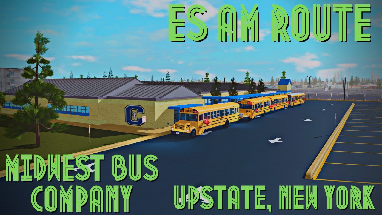 Roblox | Midwest Bus Company | ES AM Route With An Active Lobby