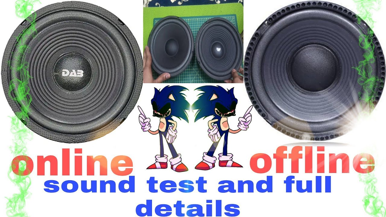 DAB 8 inch woofer vs local woofer full details