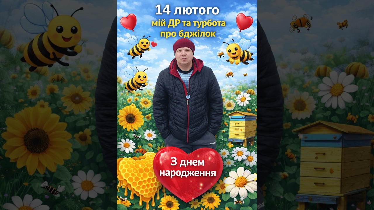 14 лютого мій ДР та турбота про бджілок