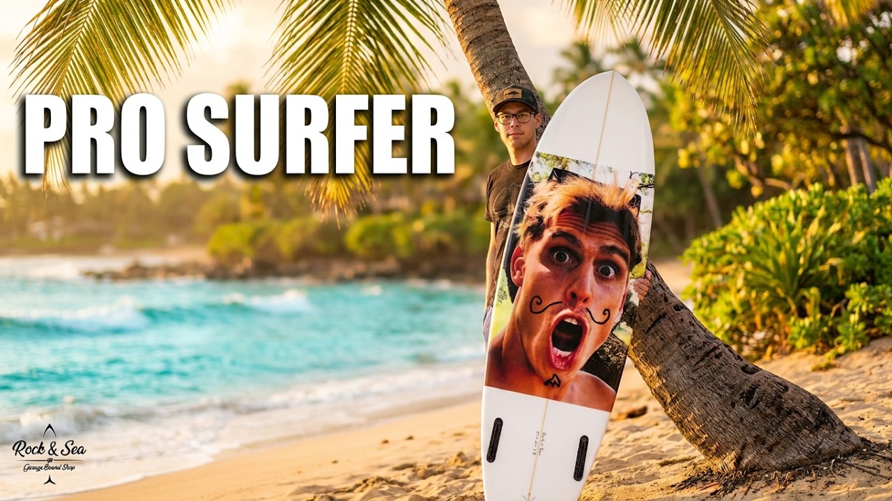 I Made a Pro Surfer a Board With His Face on It