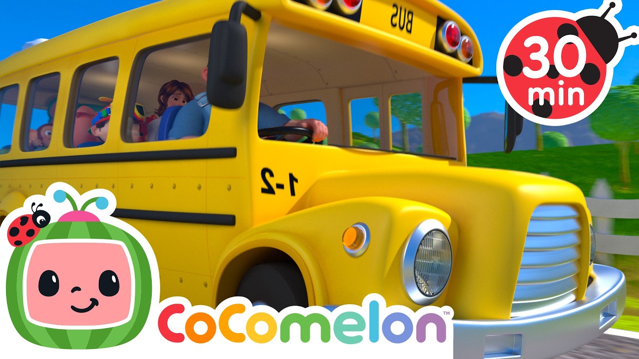 🚍 Wheels on the Bus KARAOKE! 🚍| 2 HOURS OF @CoComelon | Sing Along With Me! | Moonbug Kids Songs