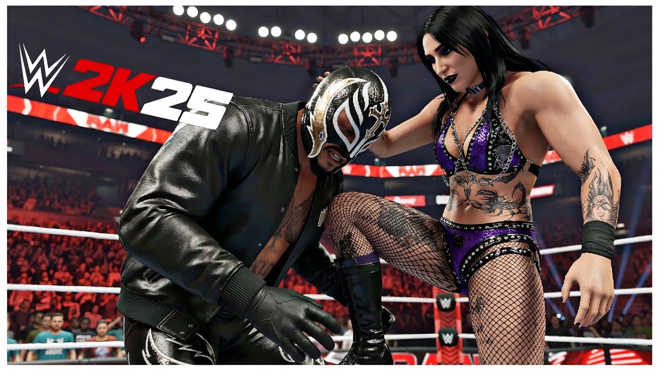 Rhea Ripley vs Rey Mysterio Full Match WWE 2k25 Gameplay