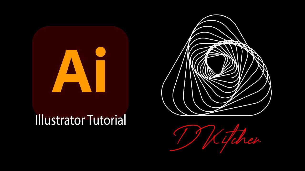 Illustrator Tutorial - Easy way l Transform effects l Stroke art 1 l Lesson l