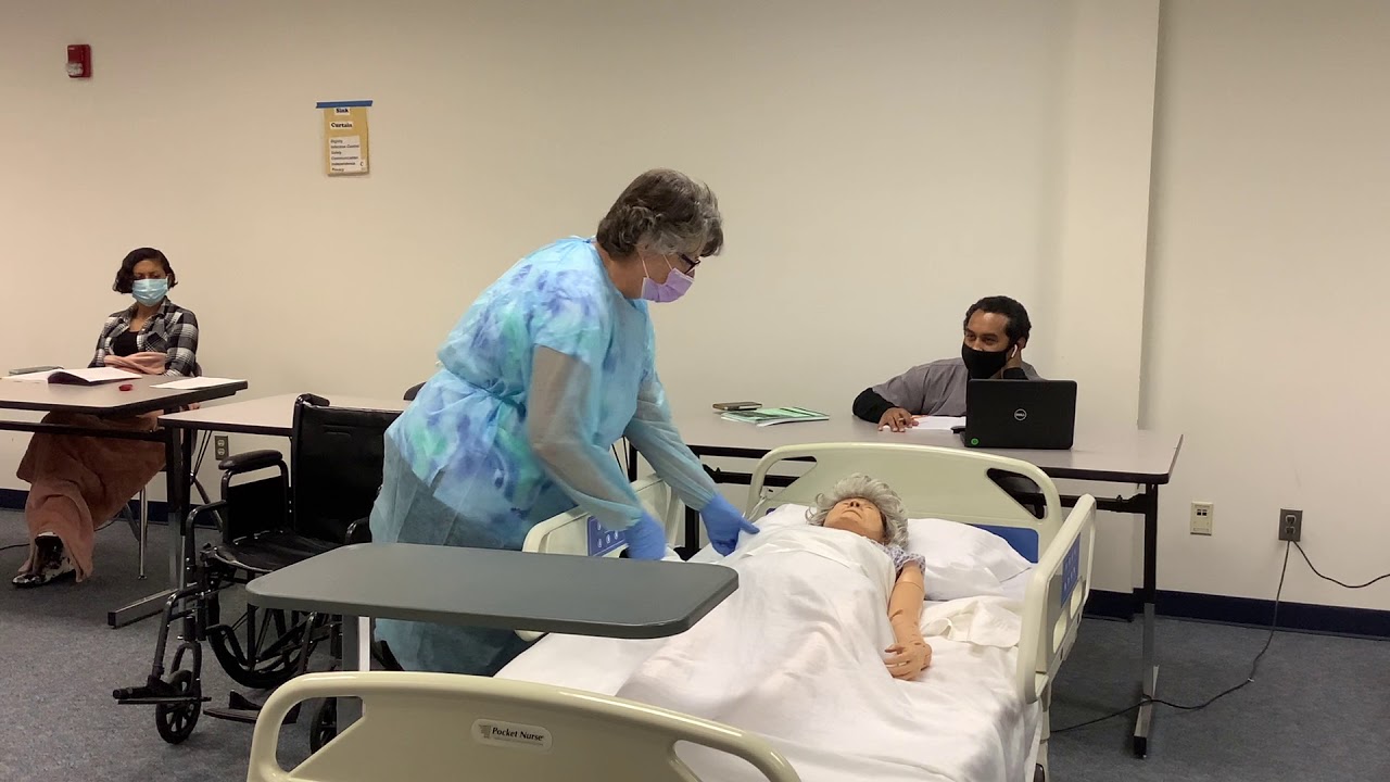 CNA Skills # 2 Put on and Remove Gown and Gloves