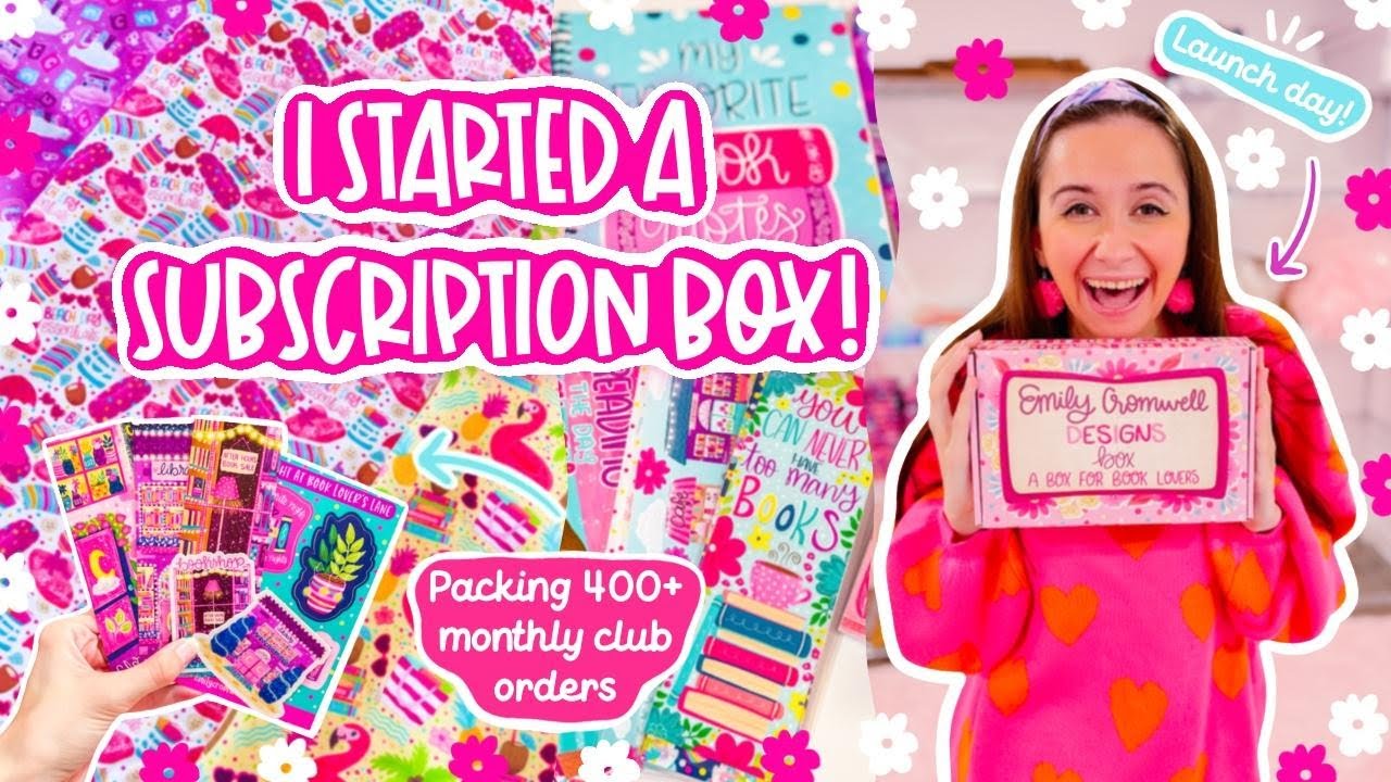 I JUST LAUNCHED A SUBSCRIPTION BOX! 😍 Packing 400+ Shop Orders ✨ STUDIO VLOG
