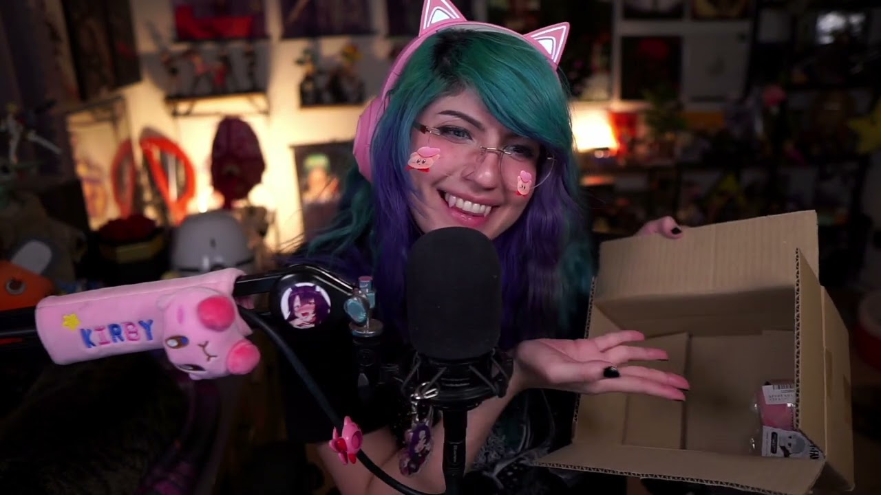 [ASMR] ✨ Plushie / Resident Evil Vinyl Box Set Unboxing! ✨ Bonus: Cat ASMR 🐱 | LillyASMR