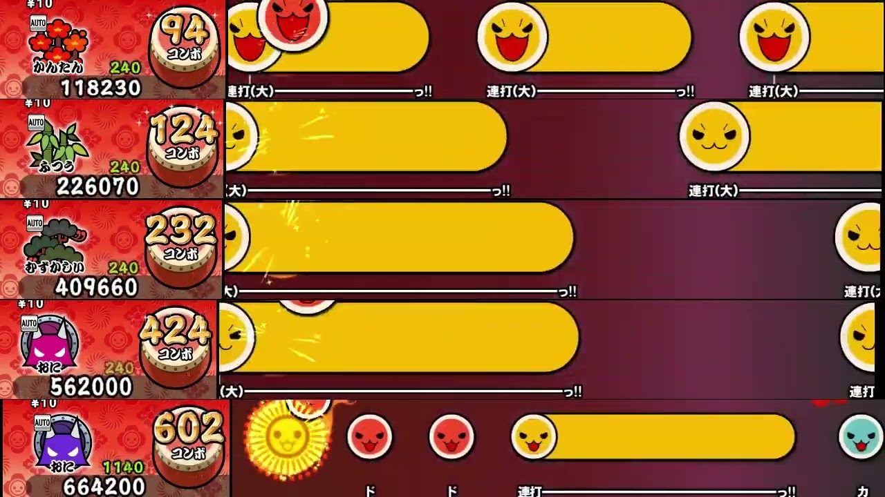 【太鼓の達人 NS2】MEGALOVANIA【新・全難易度同時再生】