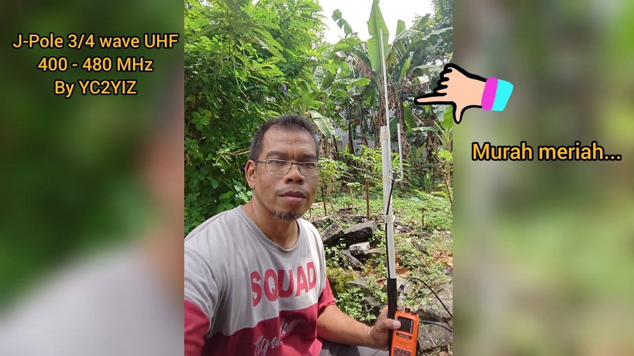 Tutorial membuat antenna J-Pole 3/4 wave UHF 400-480 Mhz by YC2YIZ
