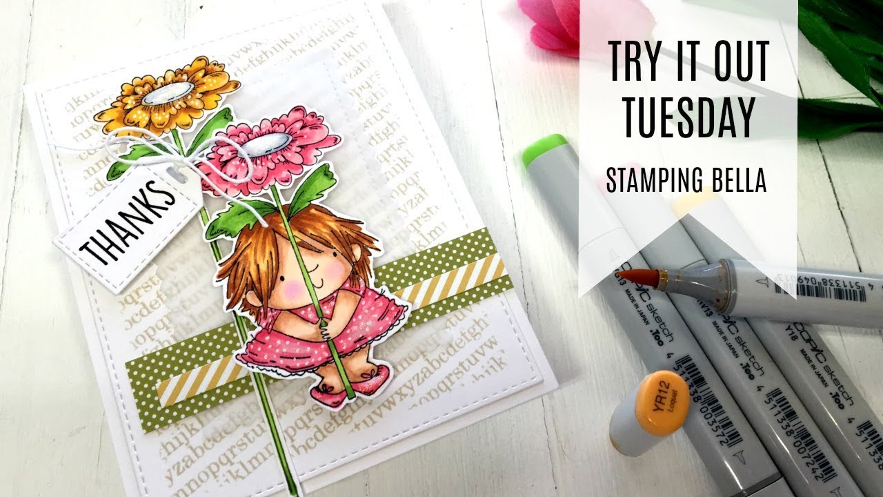 Try It Out Tuesday / Stamping Bella / Thank you Card
