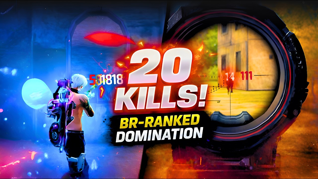 20 KILLS IN BR-RANKED! 😱🔥 INSANE CLUTCH GAMEPLAY