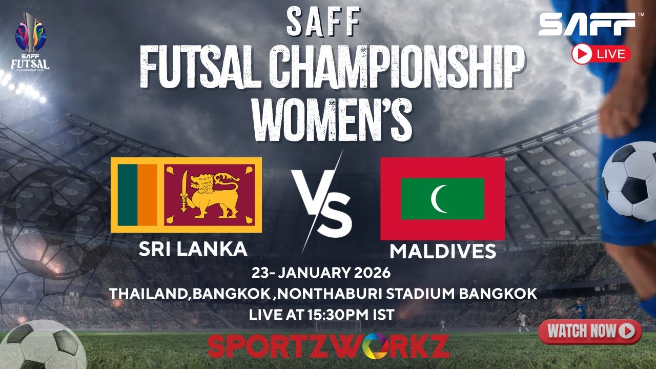 LIVE |SAFF Women’s Futsal Championship 2026 | Day 6 – Match 2 | Sri Lanka vs Maldives