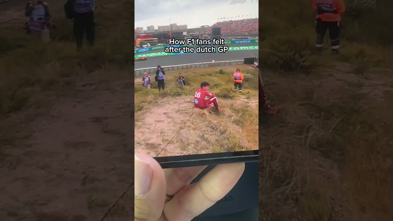 Can we all relate? #F1 #FormulaOne #DutchGP #zandvoort #ferrari #lewishamilton #CharlesLeclerc