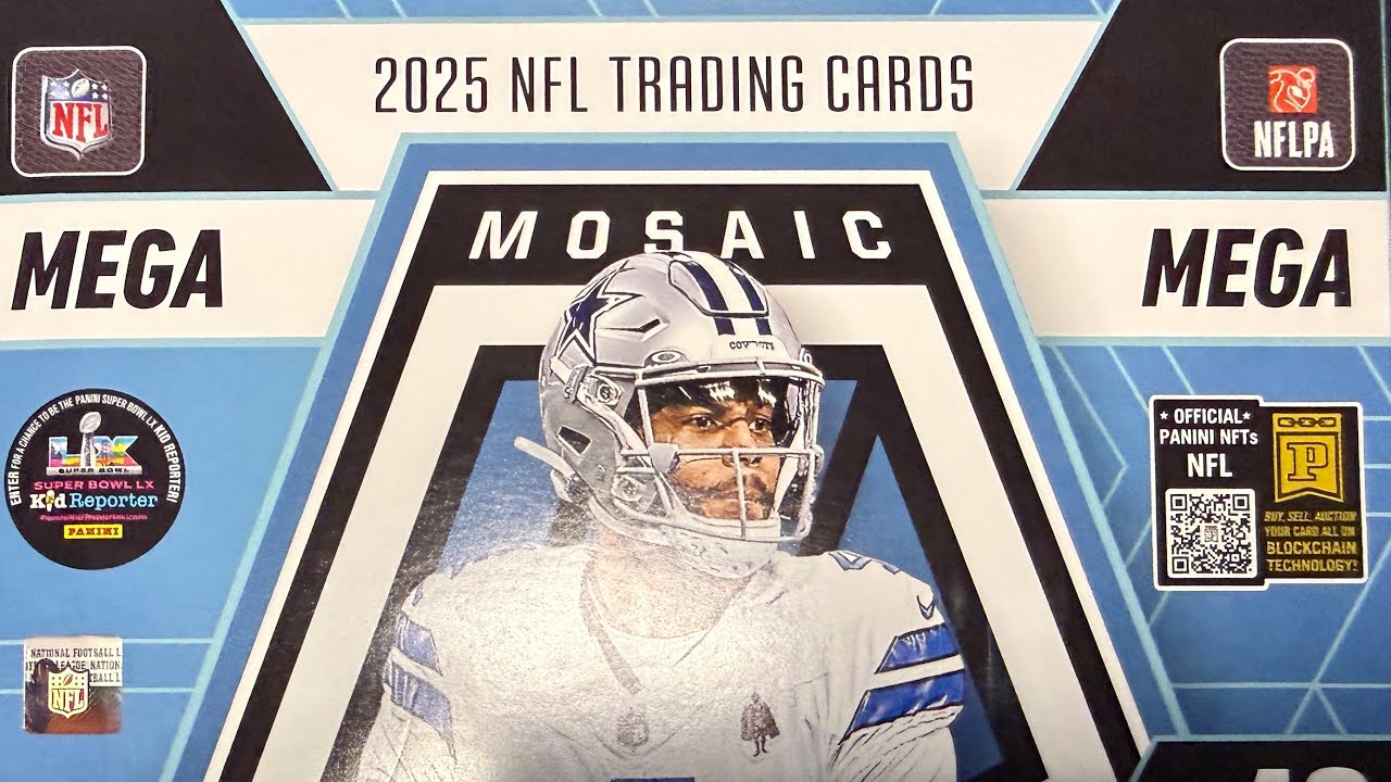 Opening a 2025 Panini Mosaic Football Mega Box!
