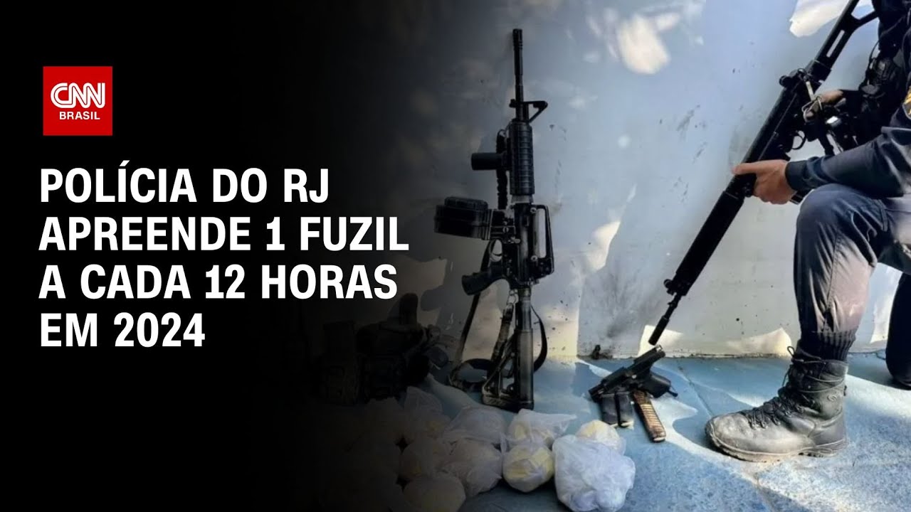 Polícia do RJ apreende 1 fuzil a cada 12 horas em 2024 | CNN NOVO DIA