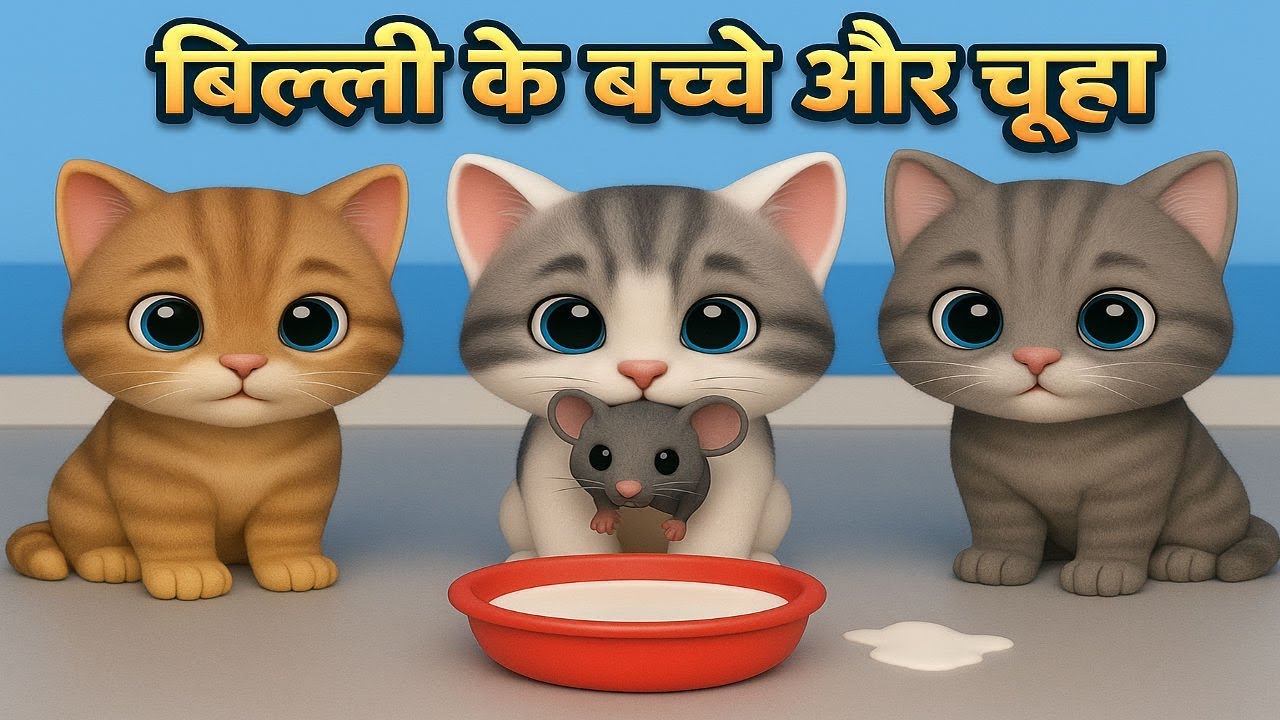 बिल्ली के बच्चे | Billi ke Bache All | Cat Cartoon | Chinu Tinu | desi comedy video | cs bisht vines