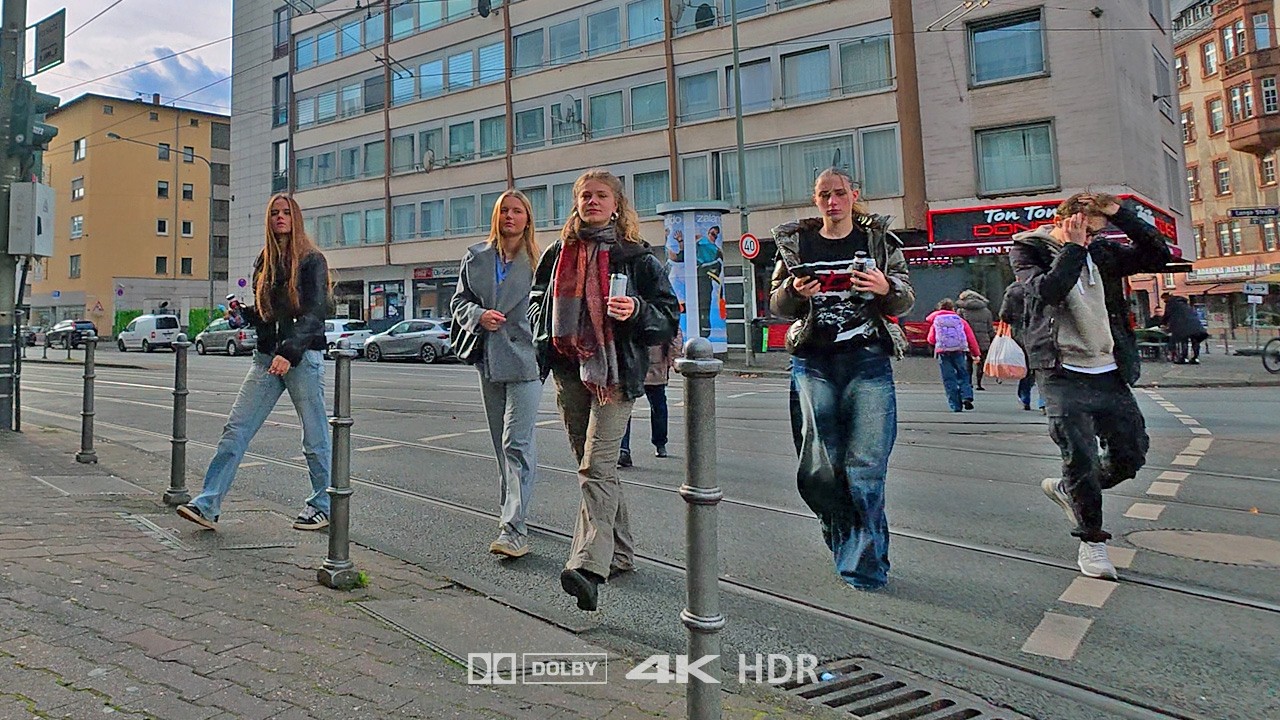 Autumn in Frankfurt 4K | Walking Through the City from the East to the Center
