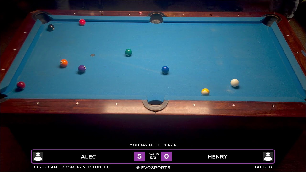 ALEC vs HENRY - CUE'S GAME ROOM - TABLE 6 | EvoSports