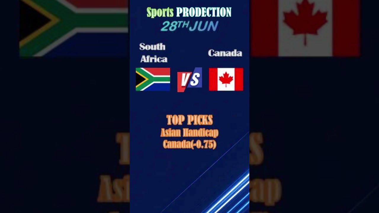 🌐Today's Top Football Predictions! ⚽FIFA World Cup 2026⚽Canada⚽South Africa