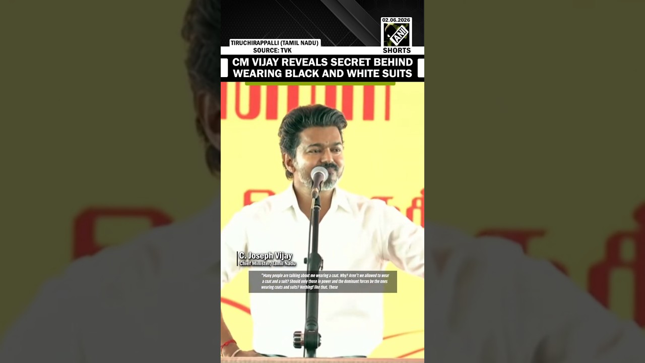 Tamil Nadu Chief Minister C Joseph Vijay reveals secret behind wearing black and white suits